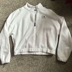 Calvin Klein cropped quarter zip